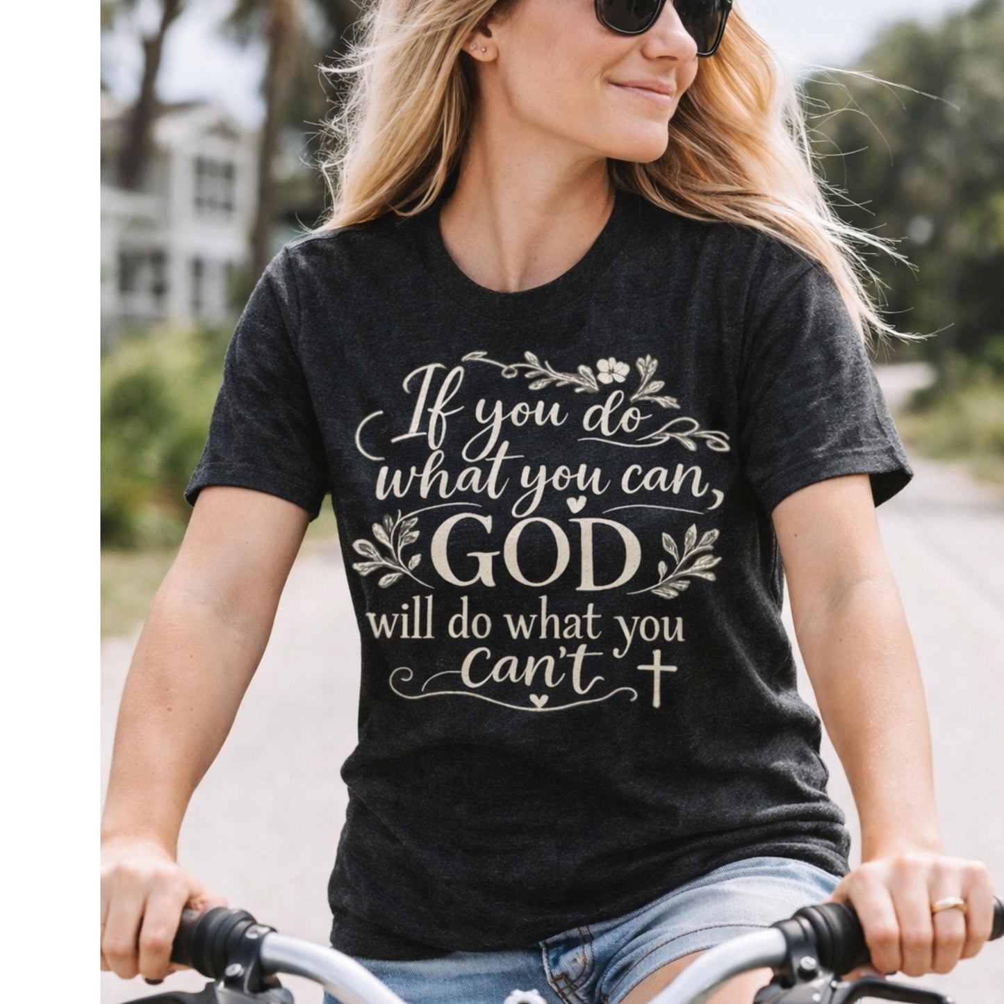 Christian Faith T-Shirt, Inspirational Quote Tee, God Will Do What You Can't