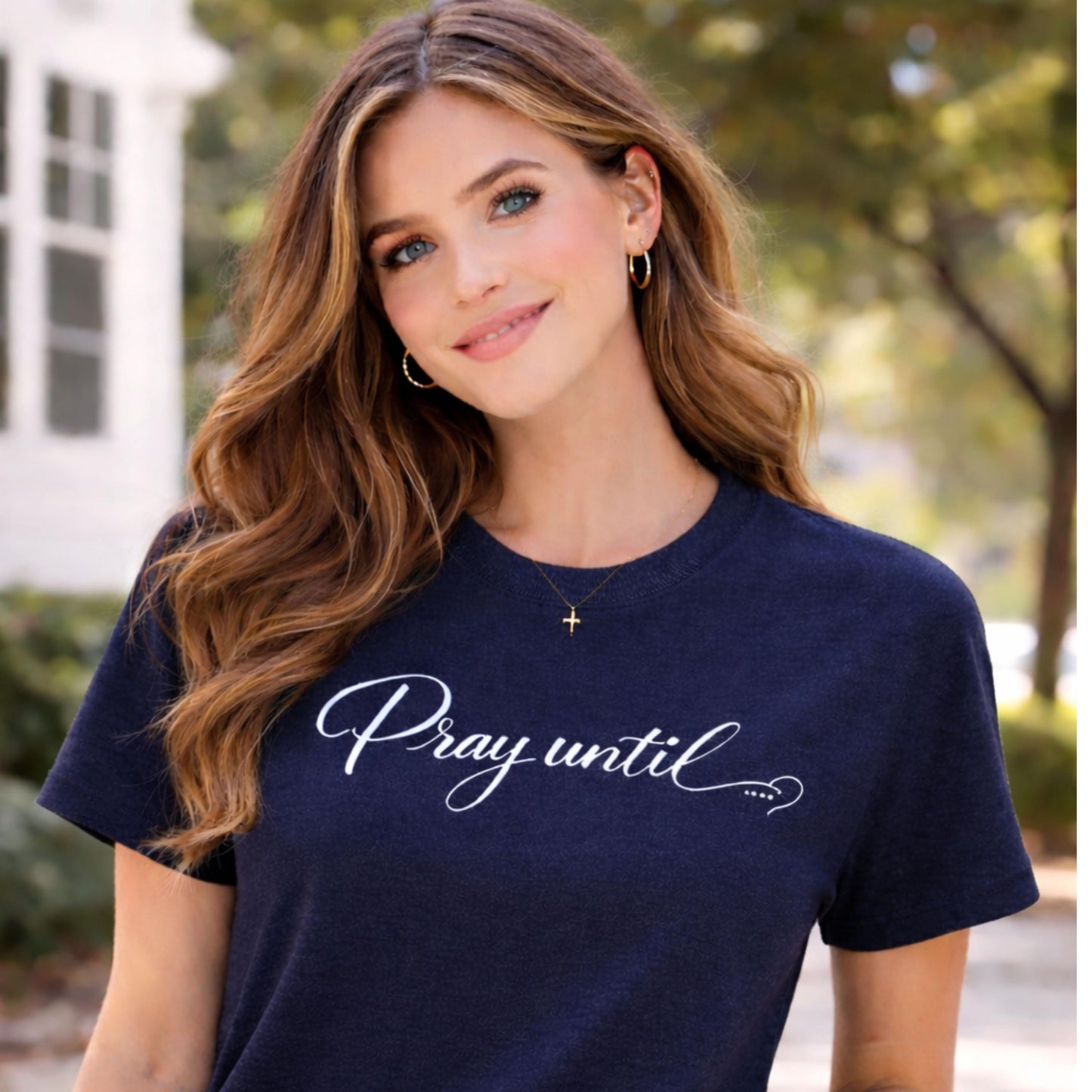 Christian Inspirational Tee for Women | Faith Scripture Design