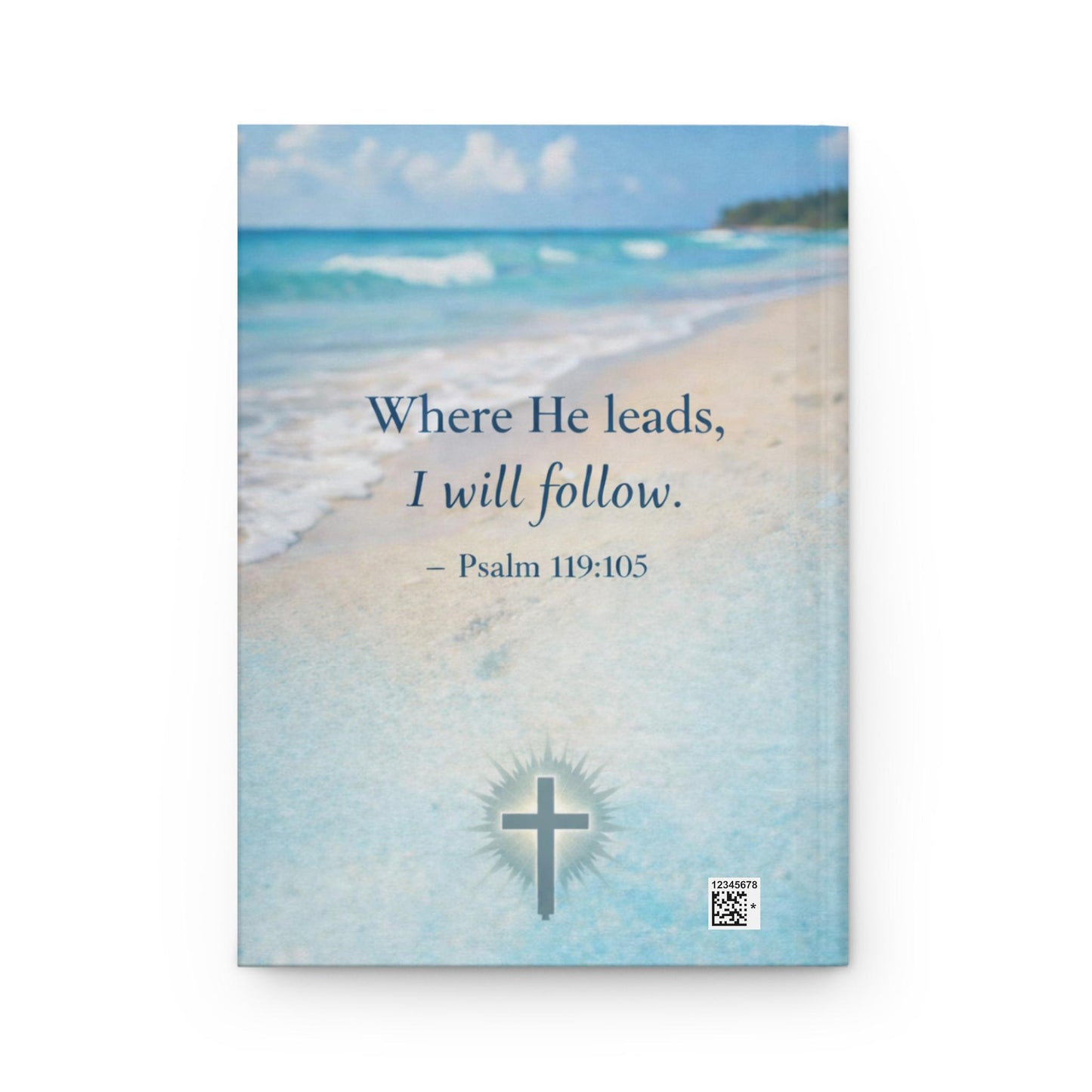 In His Footsteps Beach Footprints Journal | Hardcover Daily Faith Notebook