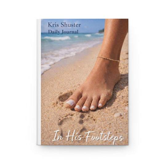 In His Footsteps Beach Footprints Journal | Hardcover Daily Faith Notebook