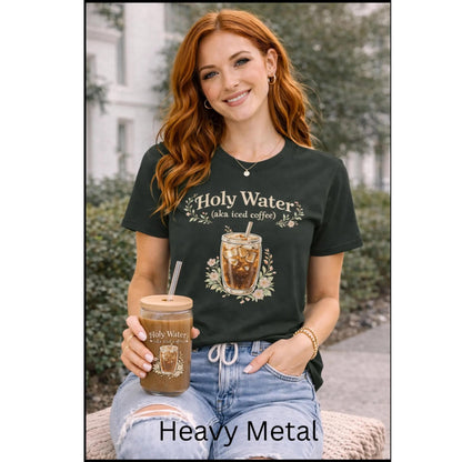 Iced Coffee Illustration Sipper Glass | 16oz Clear Tumbler with Straw