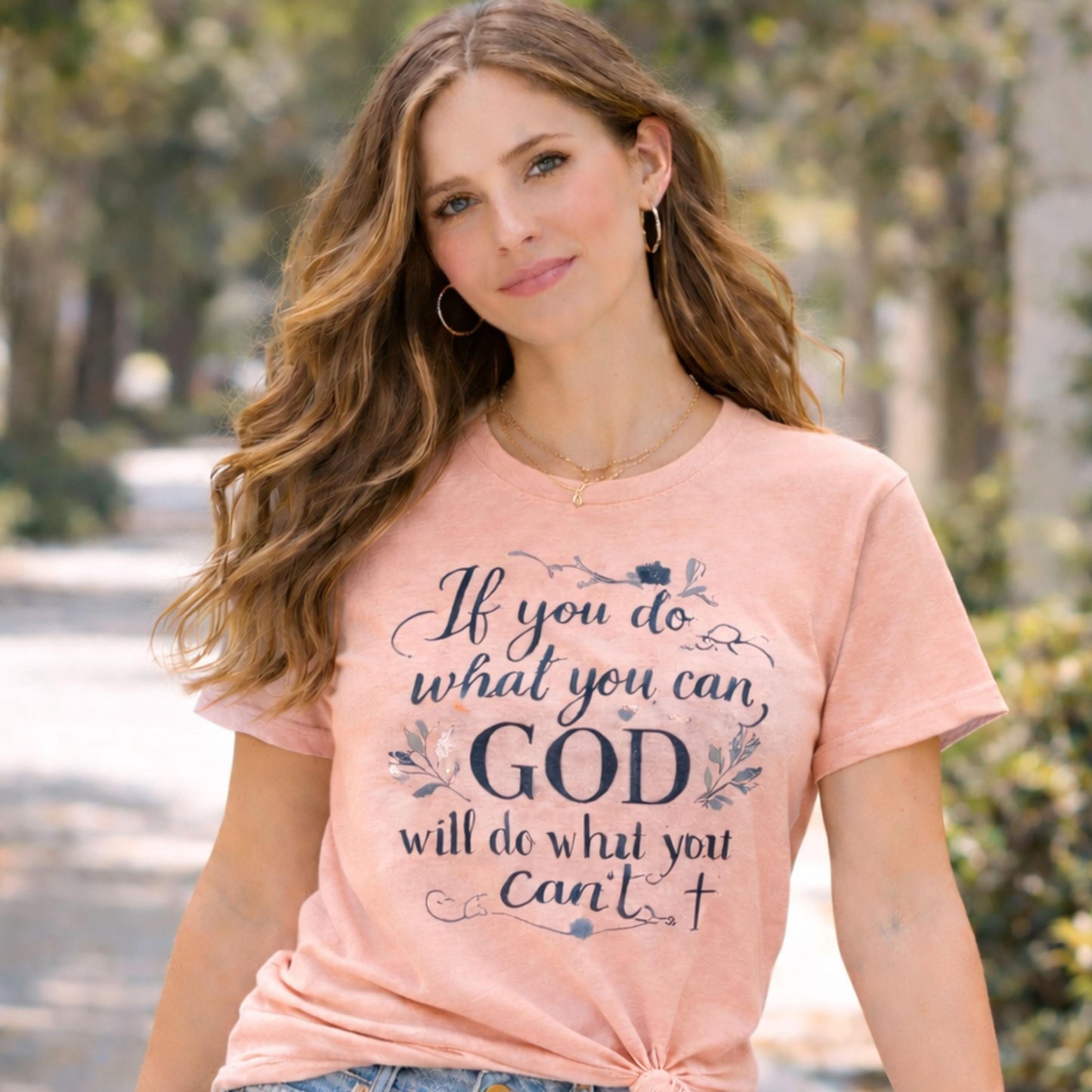 If You Do What You Can God Will Do What You Can't T-Shirt | Christian Faith Shirt