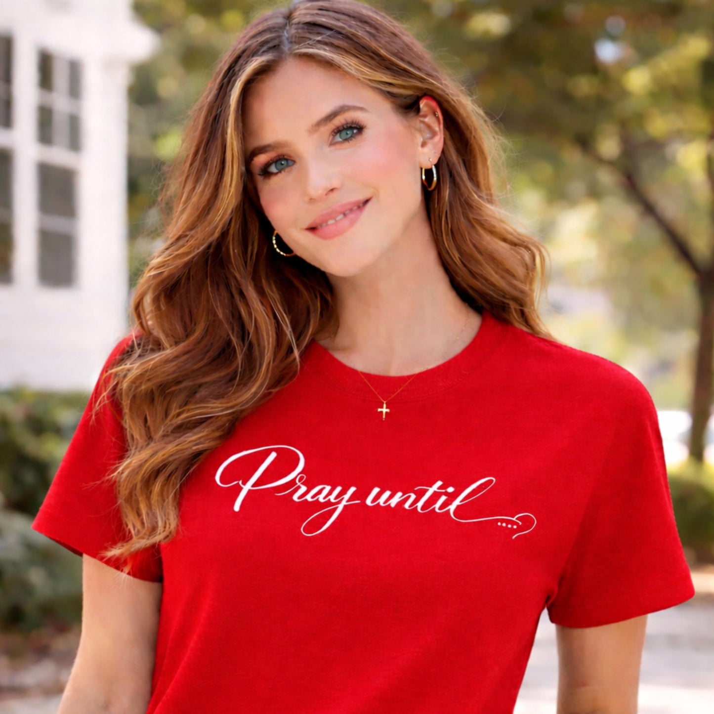 Christian Inspirational Tee for Women | Faith Scripture Design