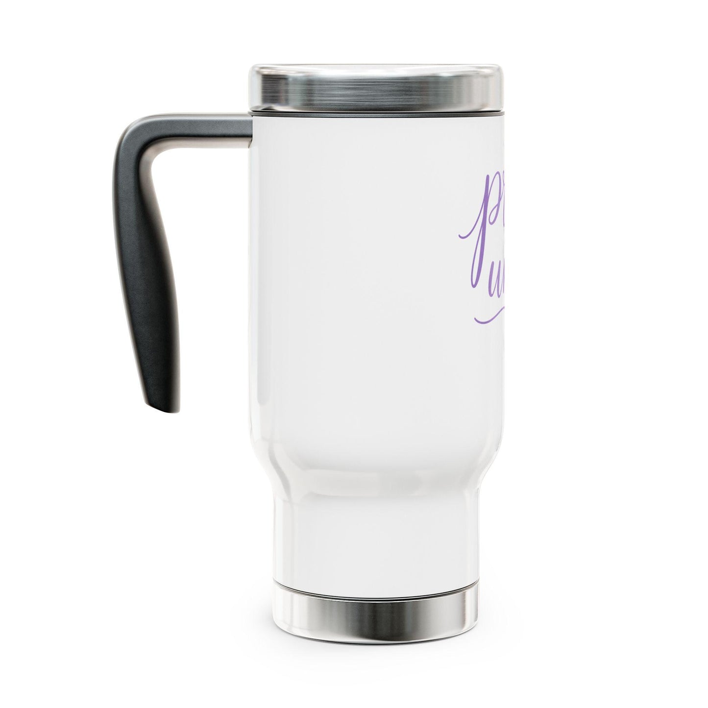 Pray Until script typography Travel Mug | 14oz Stainless Steel