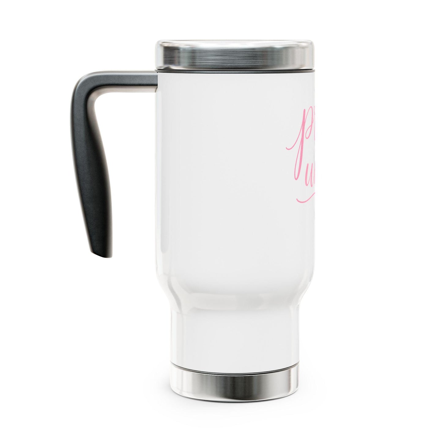 Pray Until travel mug | Stainless steel 14oz travel mug with handle