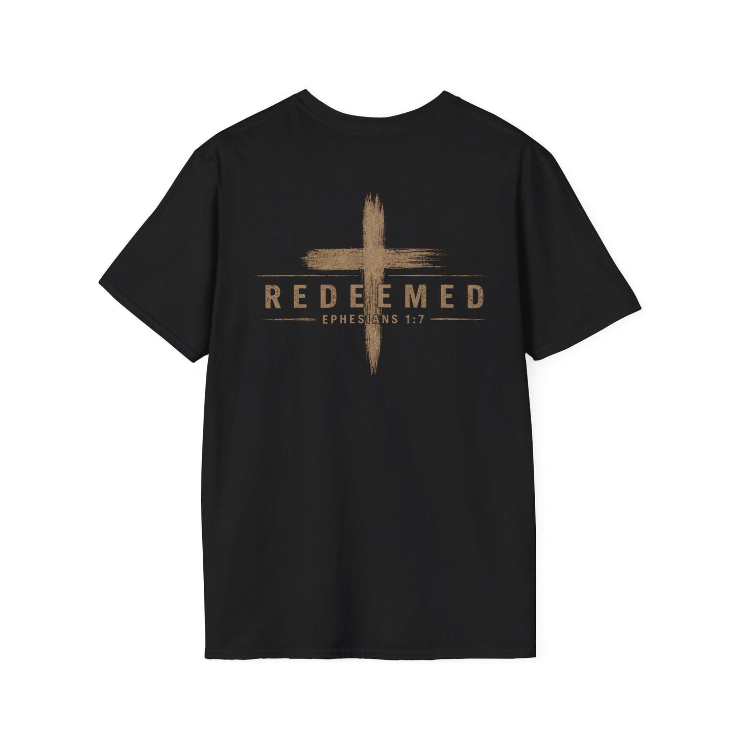 Redeemed Cross T-Shirt | Christian Faith Scripture Ephesians 1:7