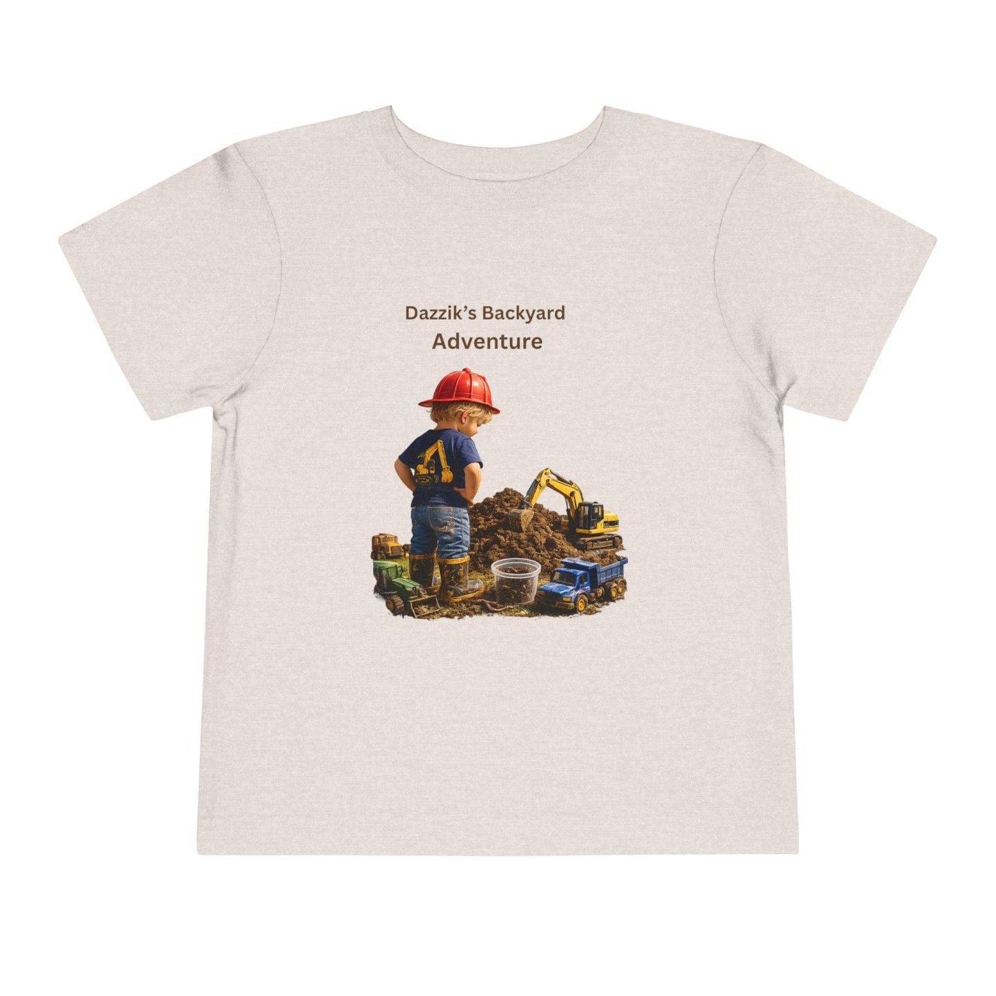 Backyard Construction Kid Toddler Tee | Excavator, Toy Tools, Adventure