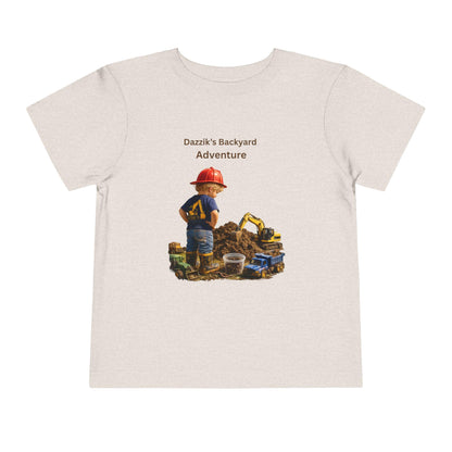 Backyard Construction Kid Toddler Tee | Excavator, Toy Tools, Adventure